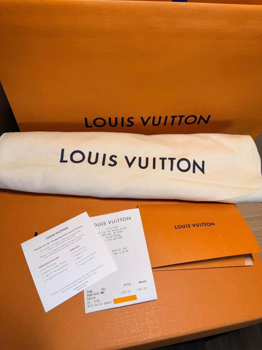 Louis Vuitton High Rise Monogram Bumbag M46784 Full Set + Receipt - Picture 9 of 9